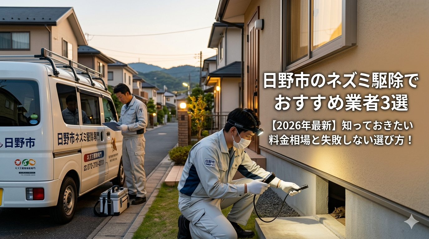 日野市のネズミ駆除でおすすめ業者