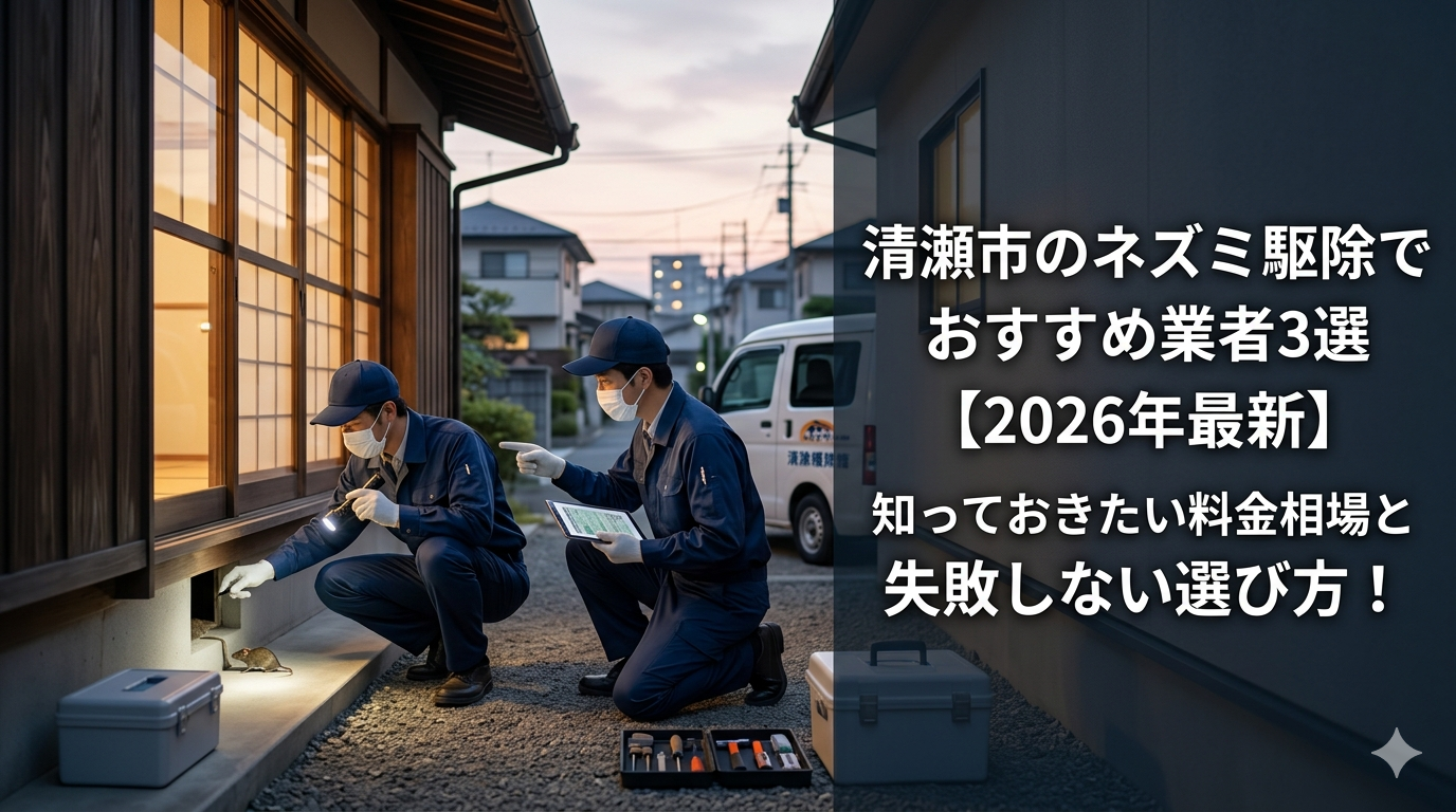 清瀬市のネズミ駆除でおすすめ業者