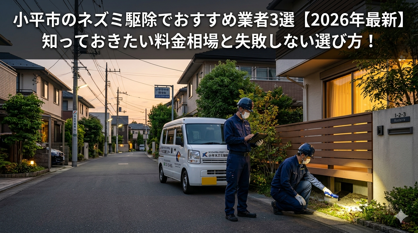 小平市のネズミ駆除でおすすめ