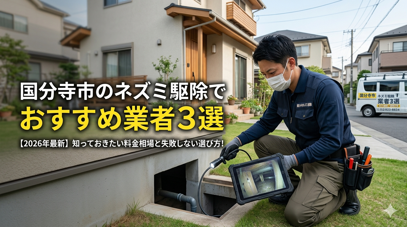 国分寺市のネズミ駆除でおすすめ業者