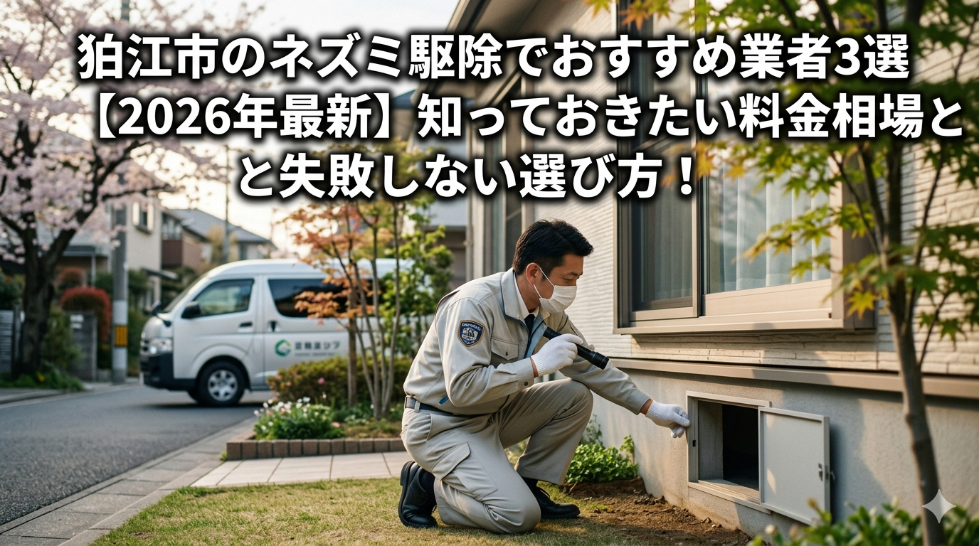 狛江市のネズミ駆除でおすすめ業者