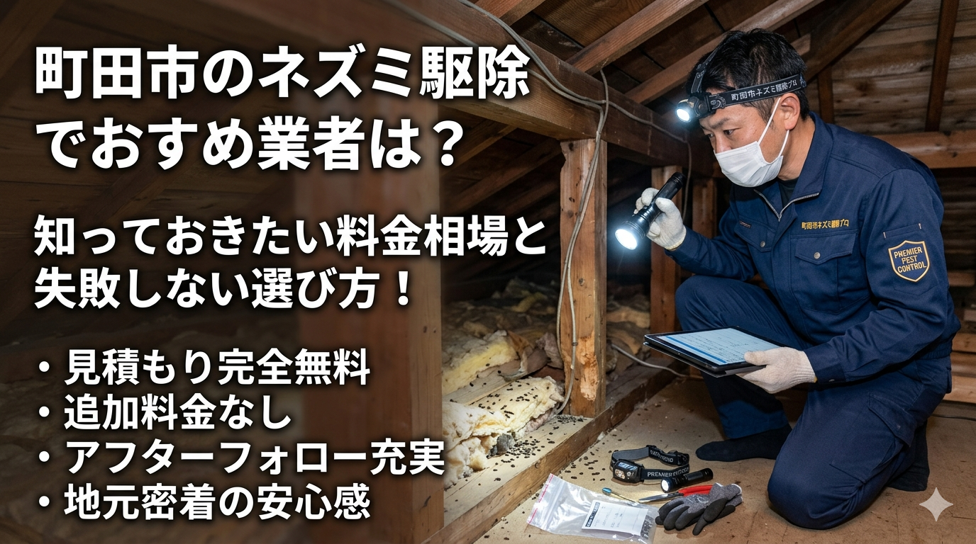 町田市のネズミ駆除でおすすめ業者
