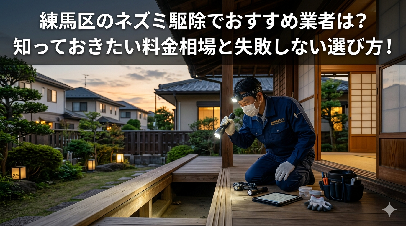 練馬区のネズミ駆除でおすすめ業者