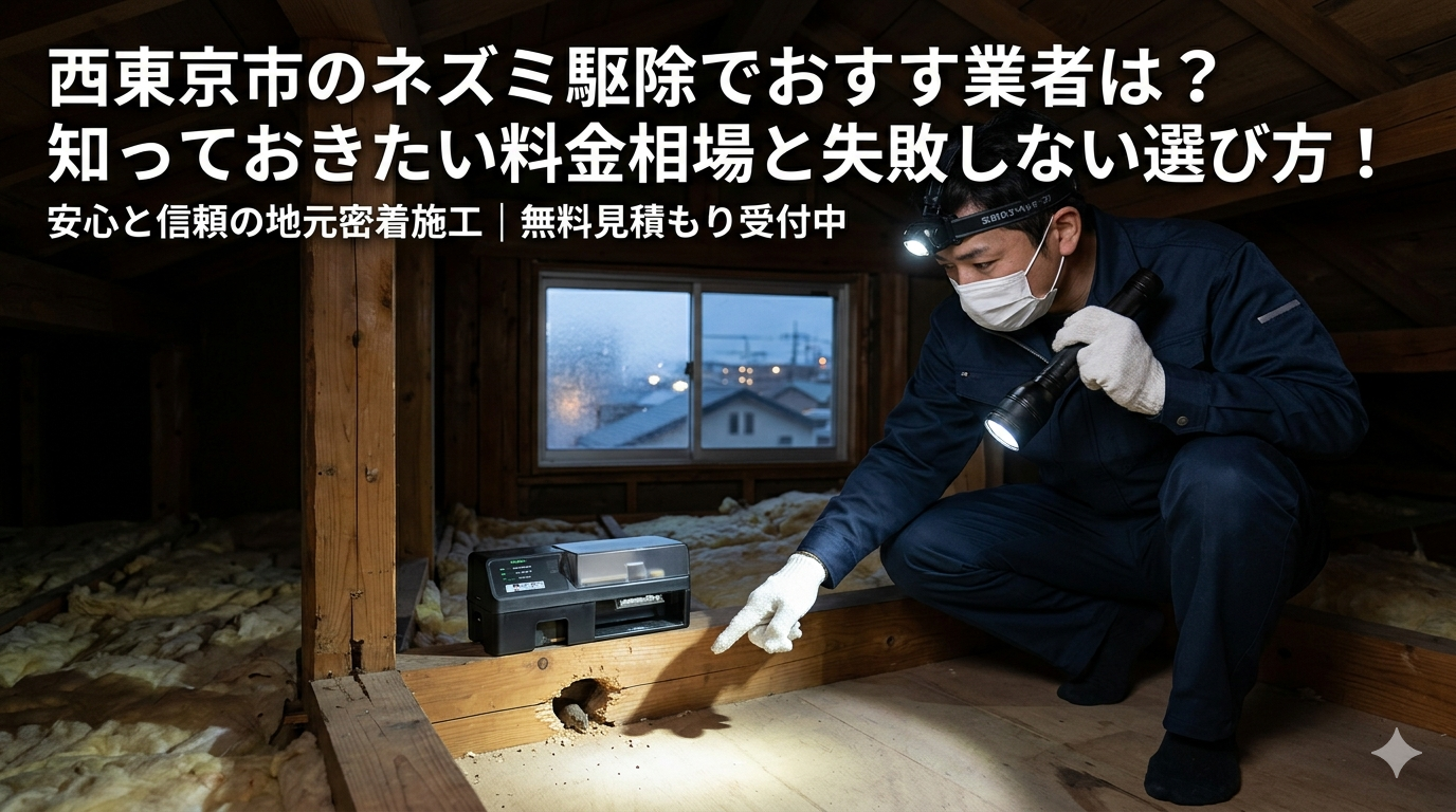 西東京市のネズミ駆除でおすすめ業者3選