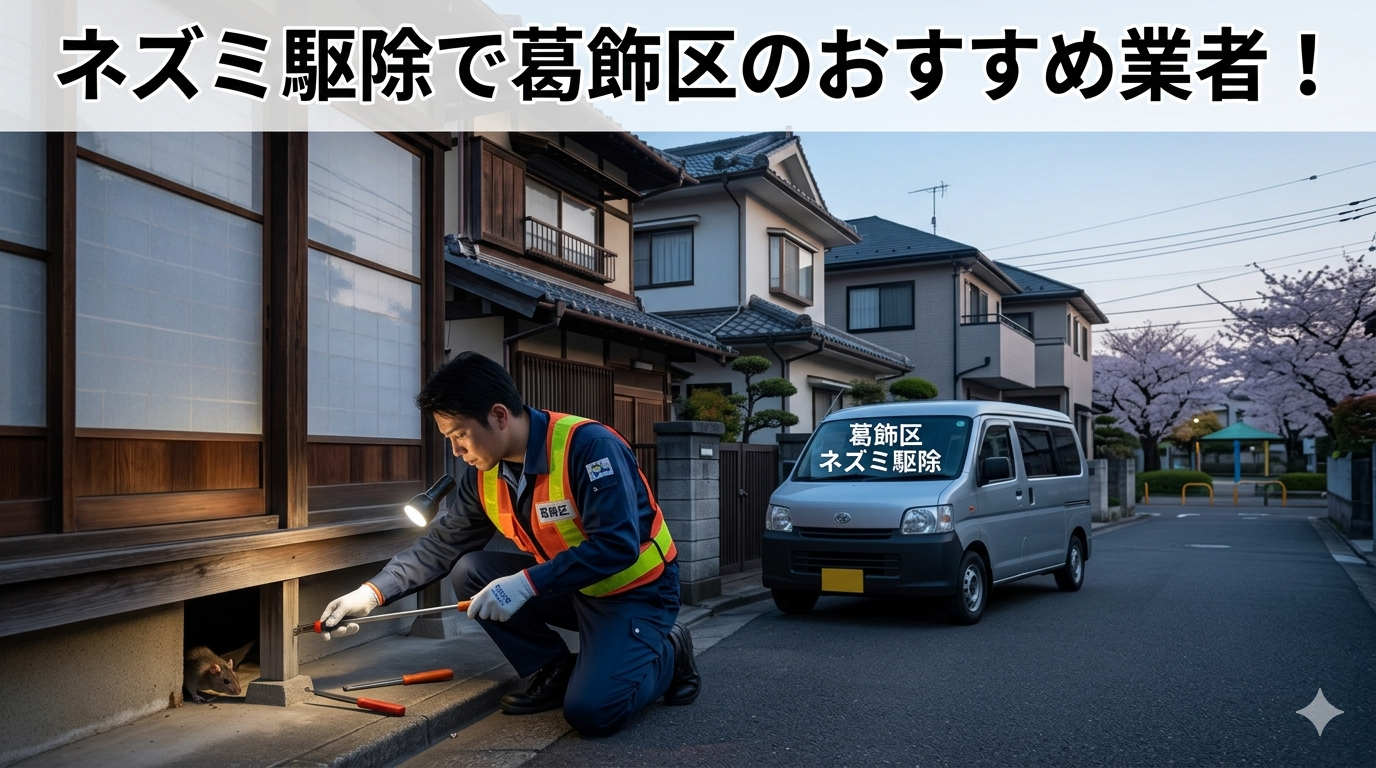 ネズミ駆除で葛飾区のおすすめ業者