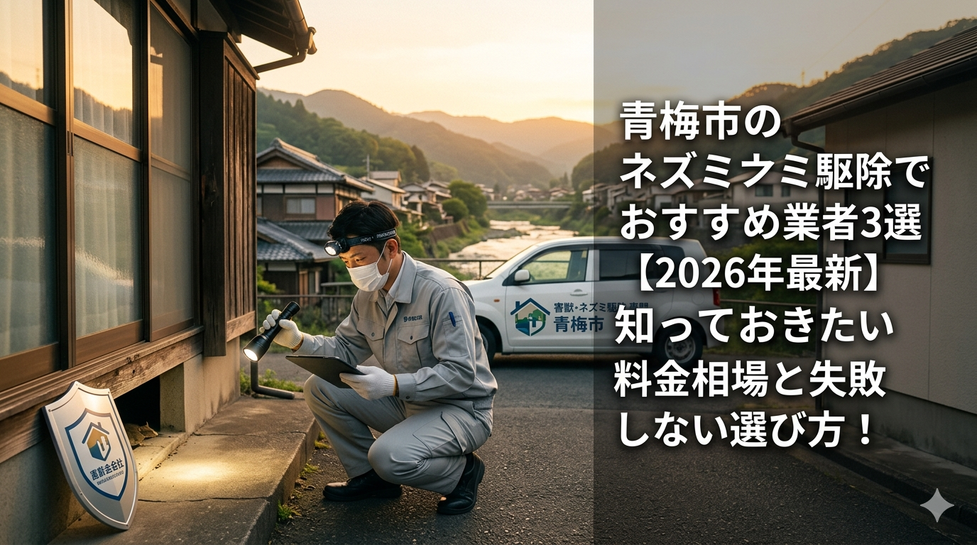 青梅市のネズミ駆除でおすすめ業者