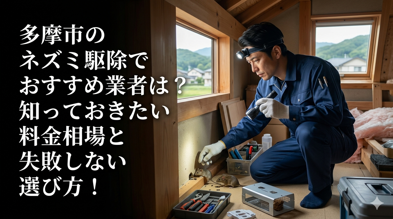 多摩市のネズミ駆除でおすす業者