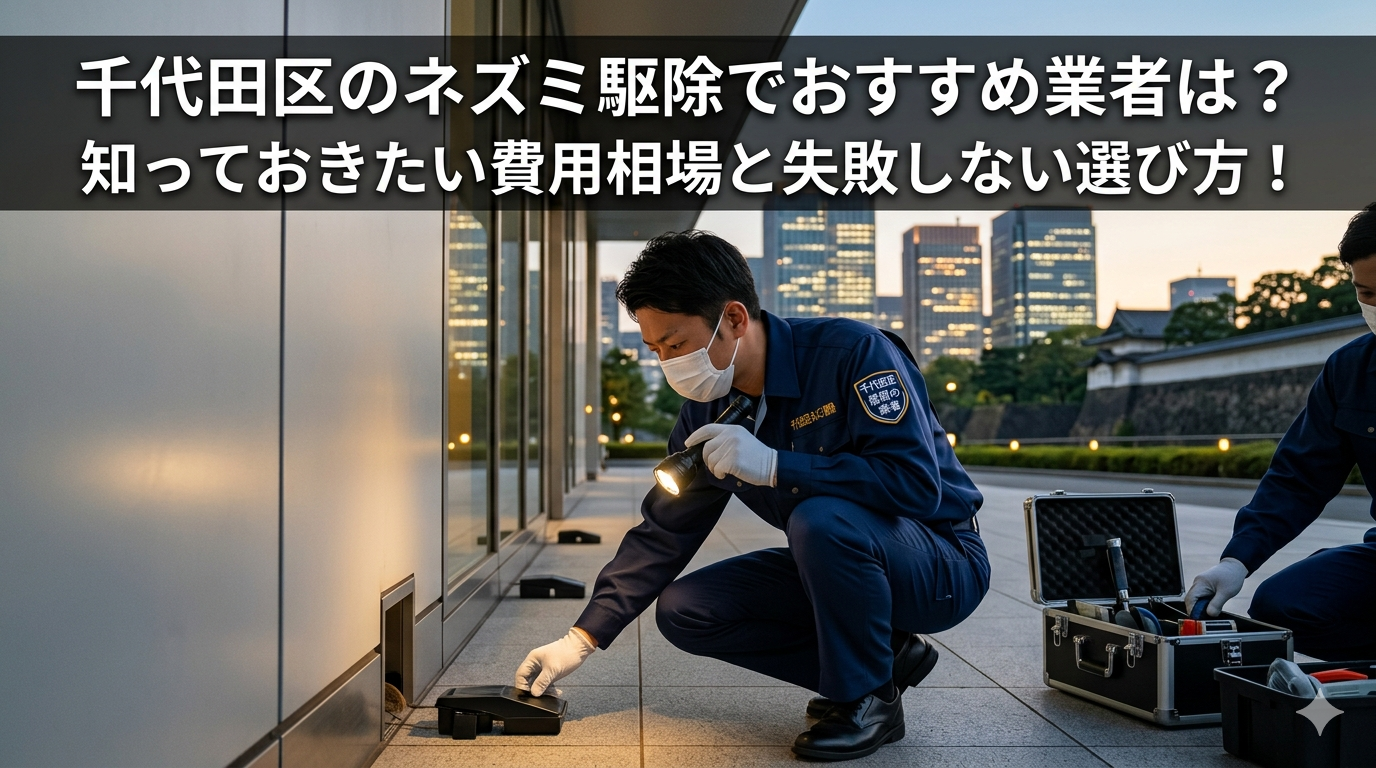 千代田区のネズミ駆除でおすすめ業者