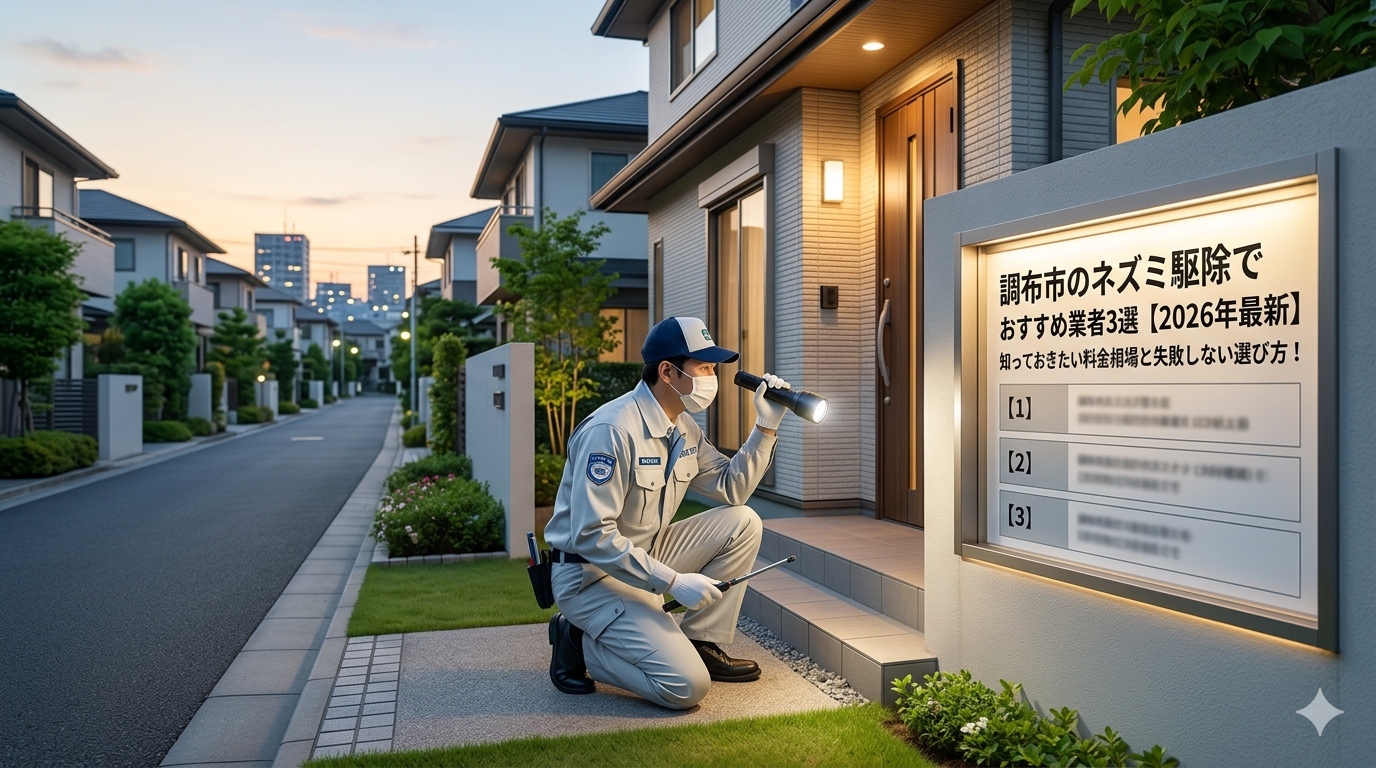 調布市のネズミ駆除でおすすめ業者